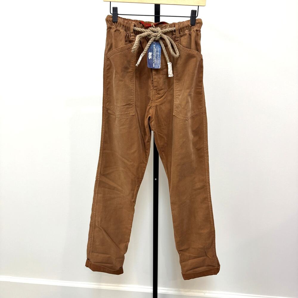 Dr. Collector's P38 Japan 10 oz Twill Cotton Sunfaded Craft Pants Large NEW Tan
